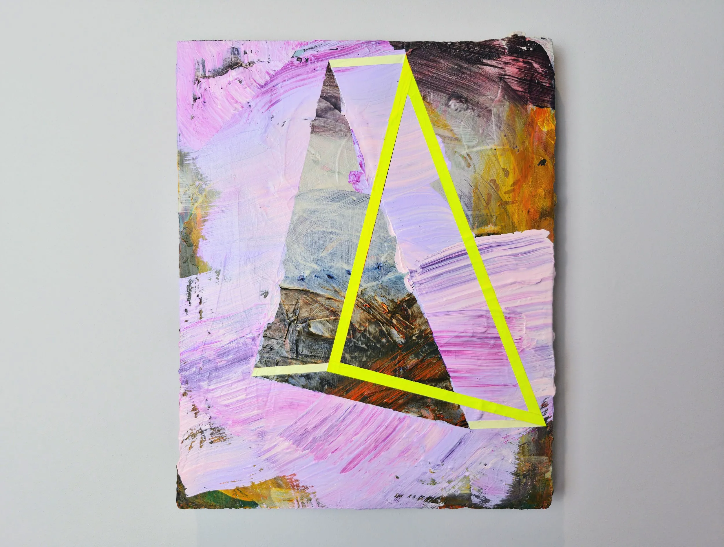 Coven, mixed media on plywood