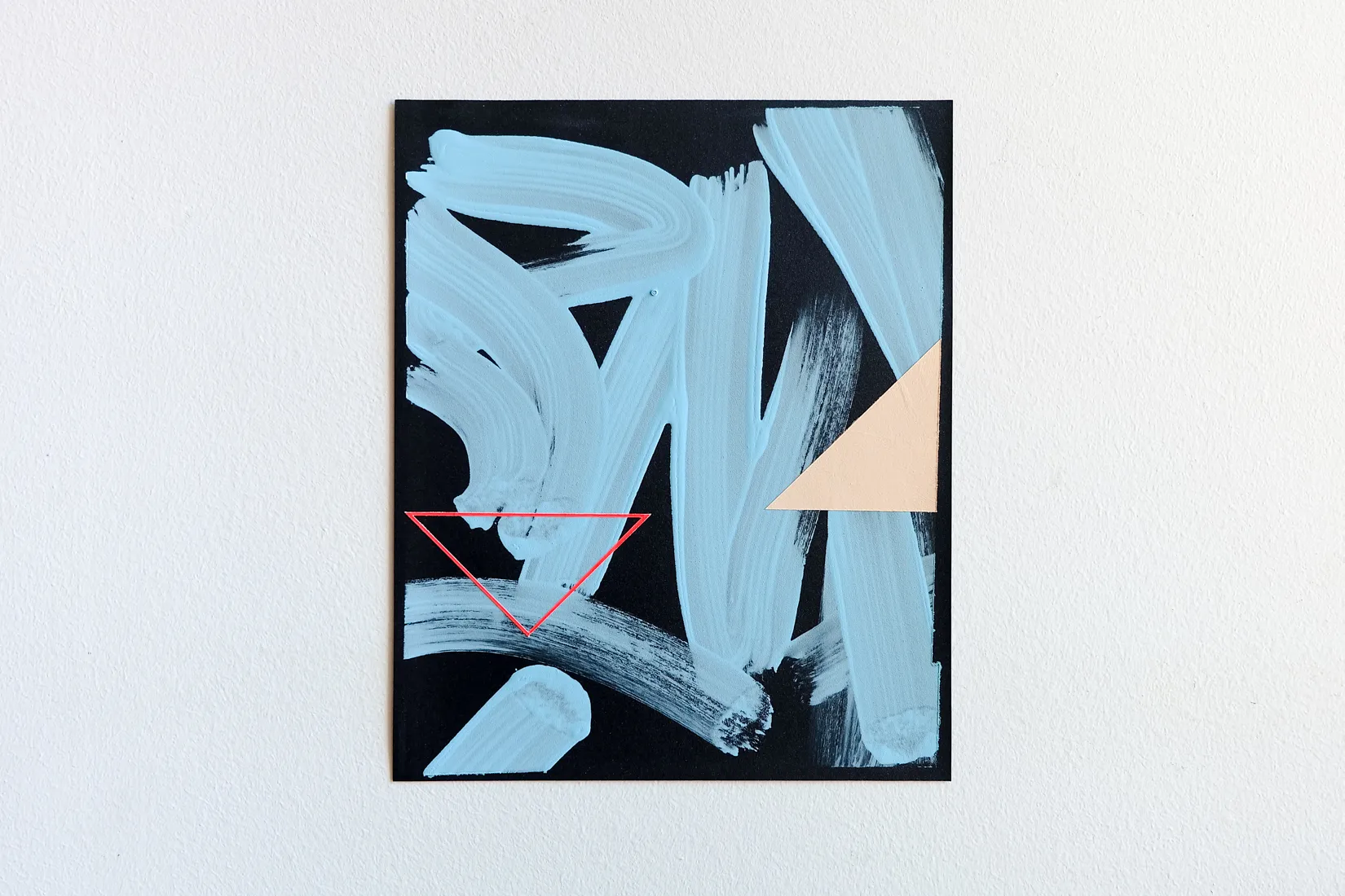 D-pad, acrylic and emulsion on sandpaper
