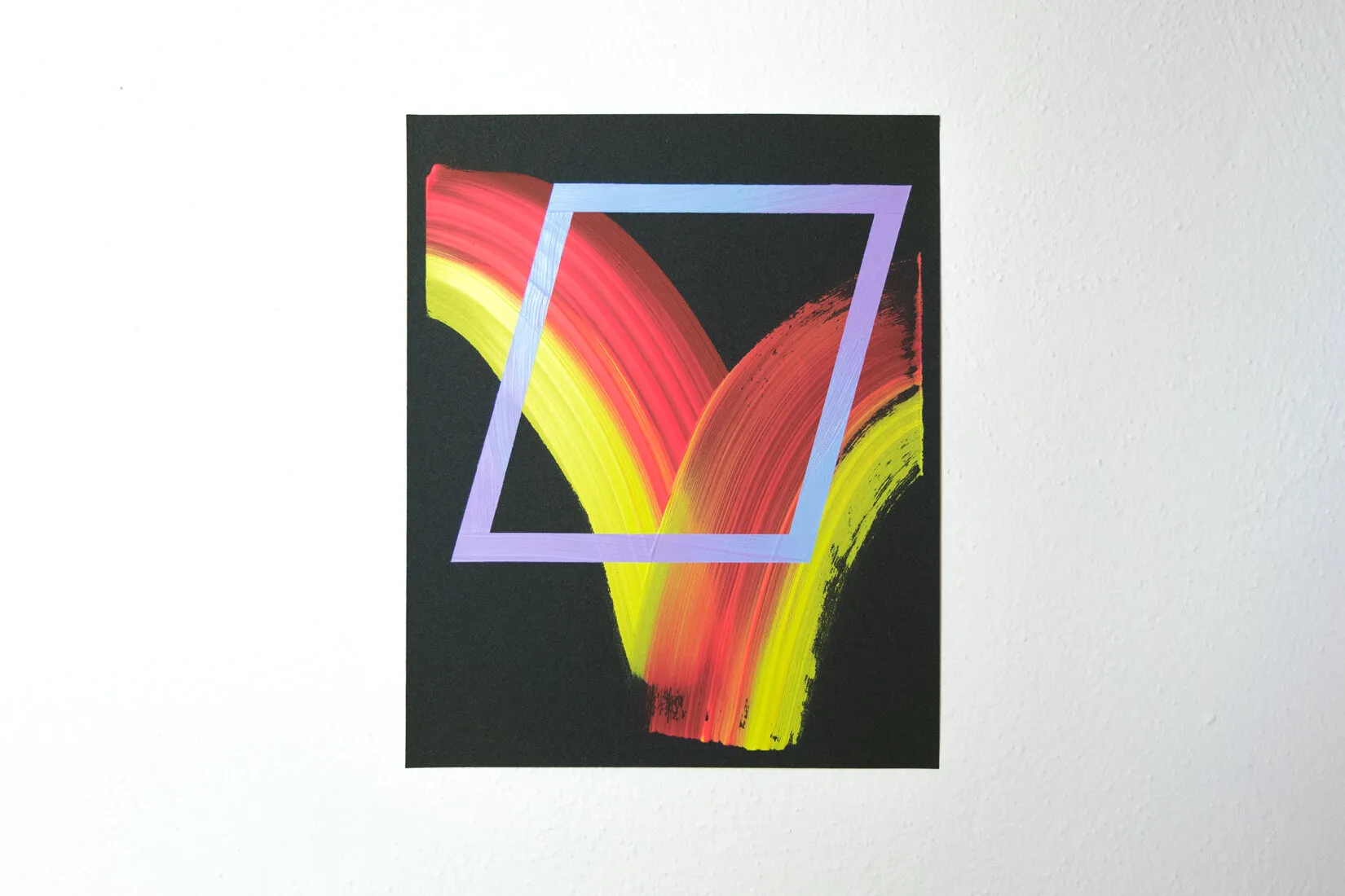 Diag, acrylic on sandpaper
