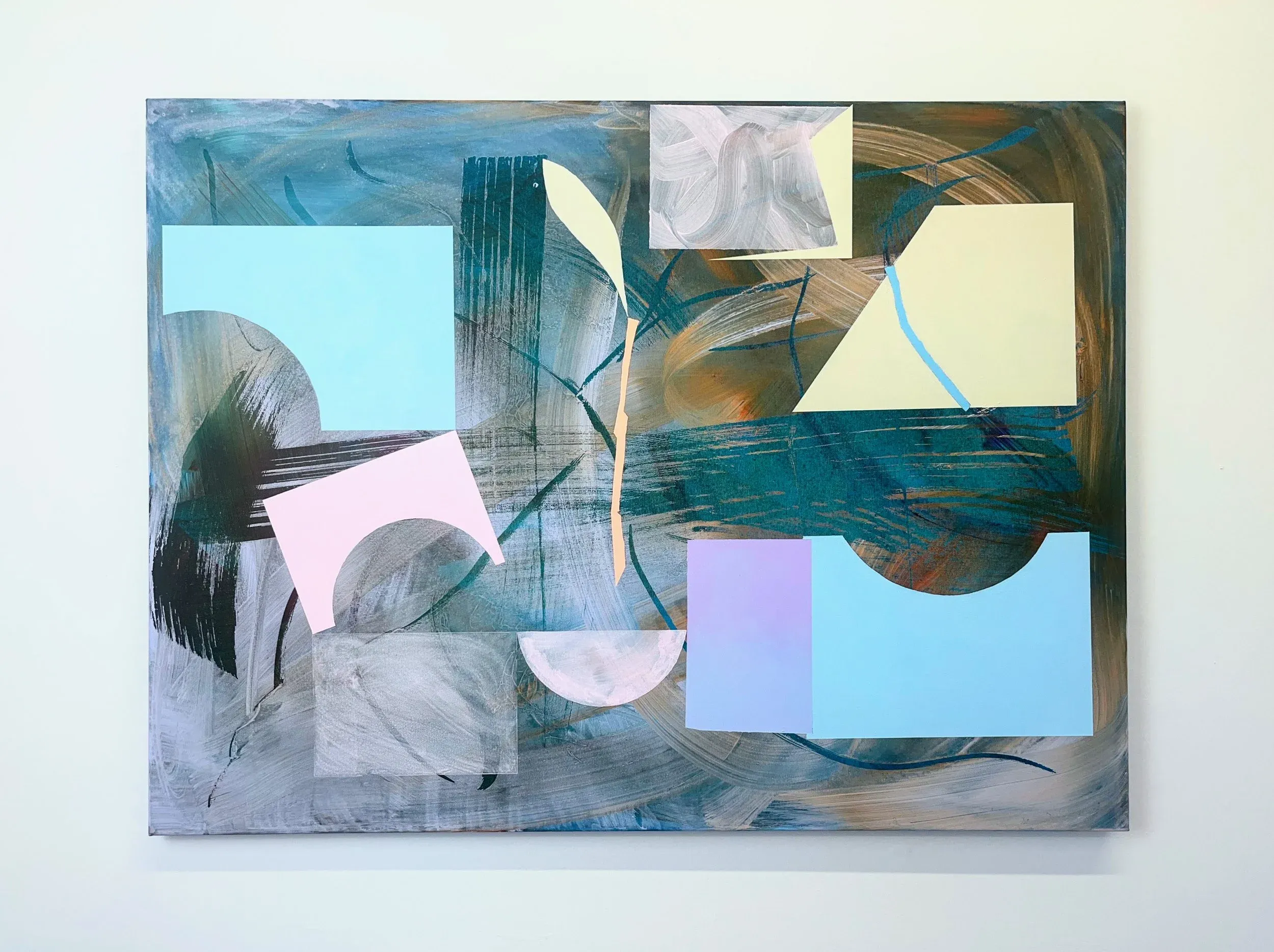 Diya, mixed media on canvas