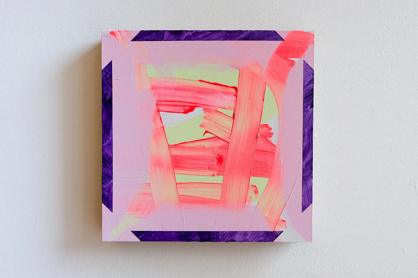 Frame, acrylic and emulsion on hardboard
