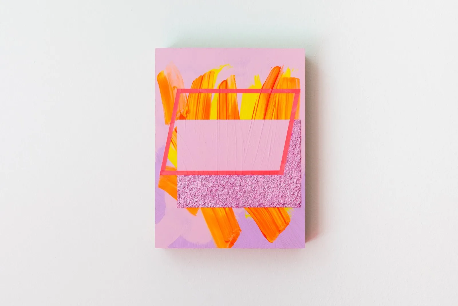 Hotbox, acrylic, emulsion and collage on panel