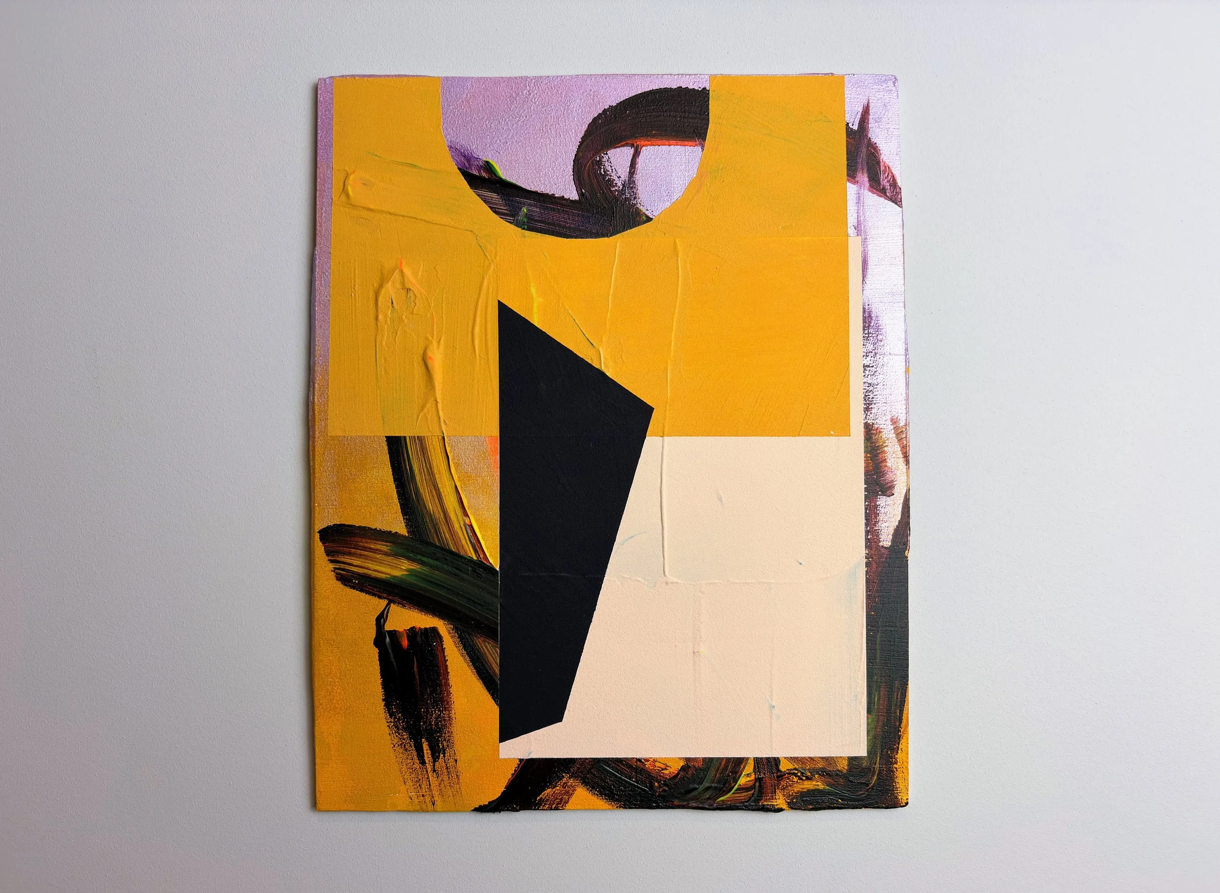 Punch II, acrylic and filler on panel
