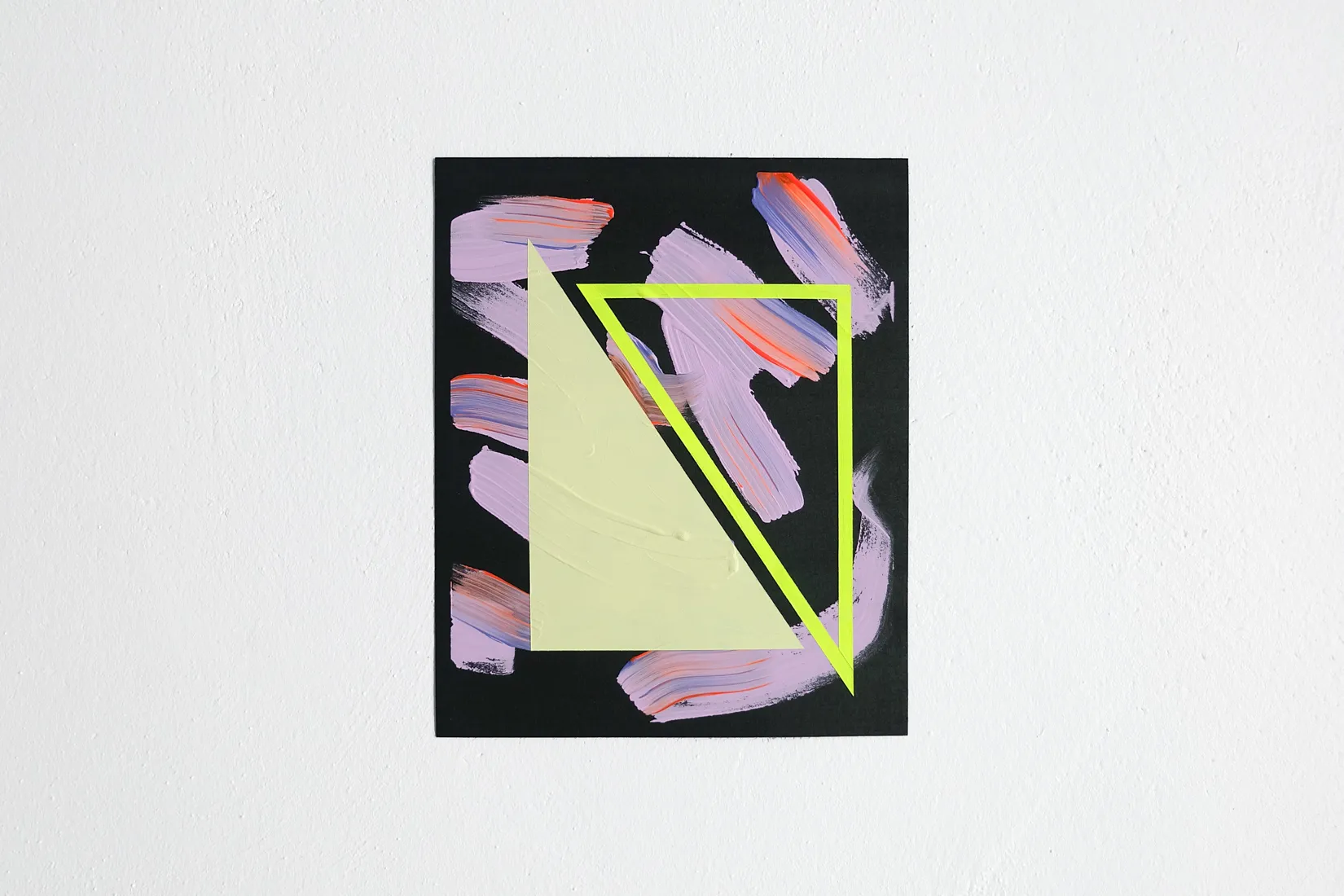 Slice, acrylic on sandpaper