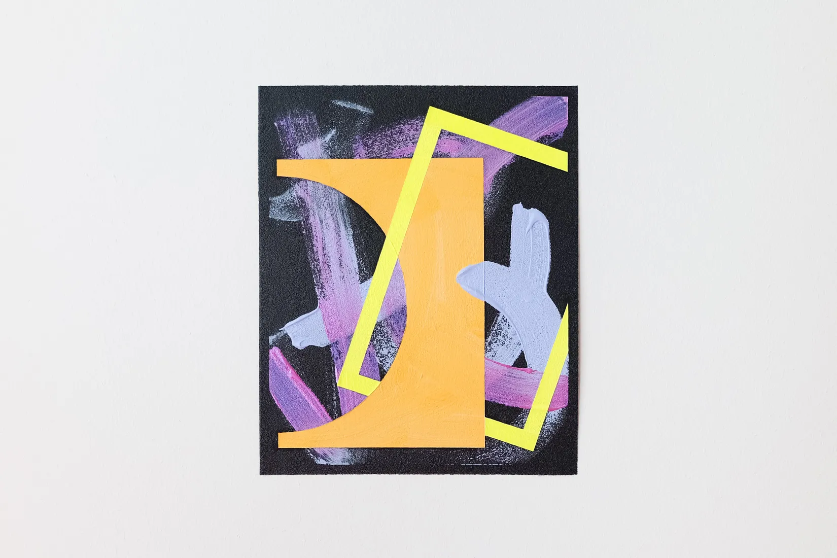Split, acrylic and emulsion on sandpaper