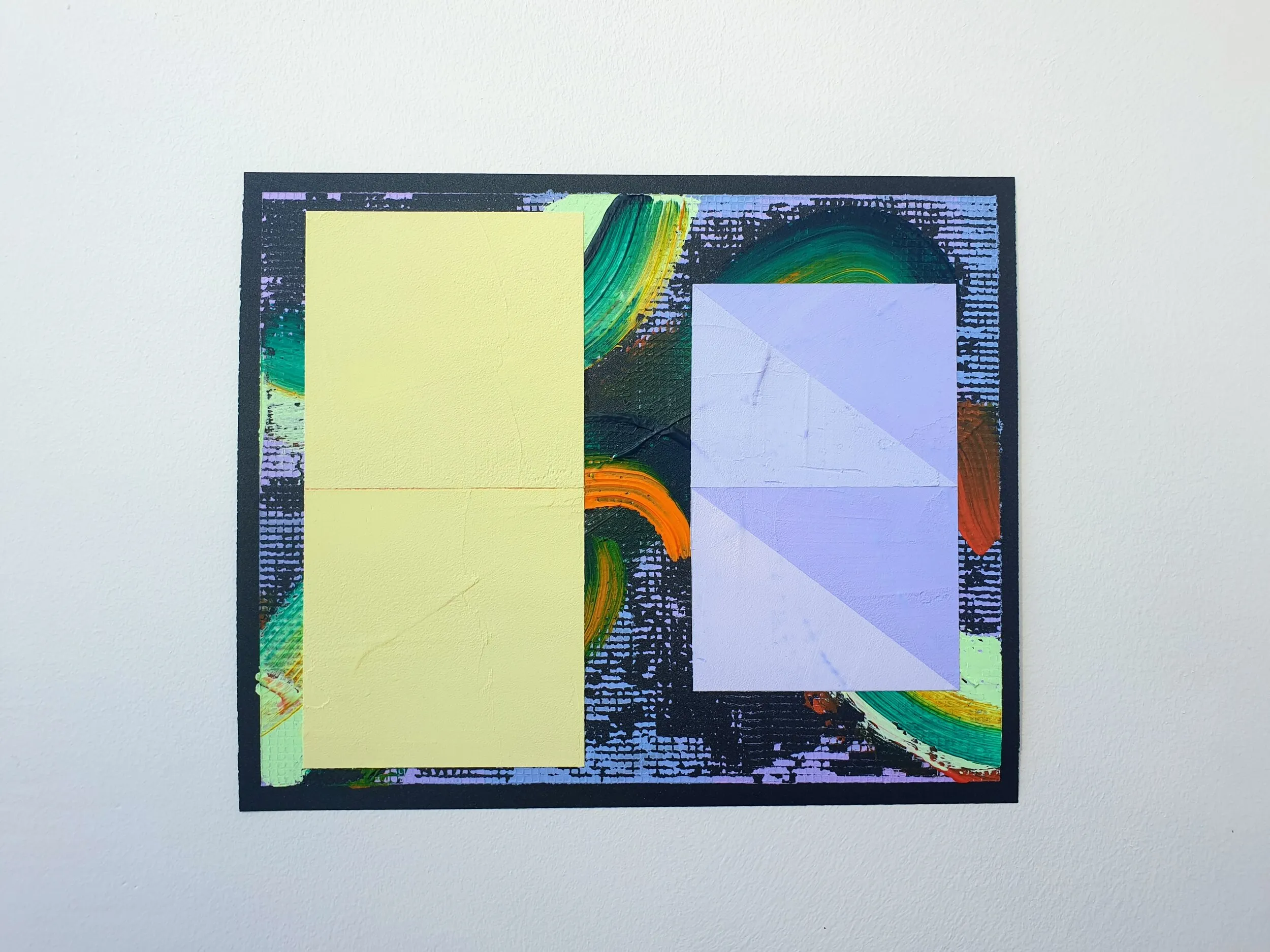 Tropic, acrylic, emulsion and filler on sandpaper