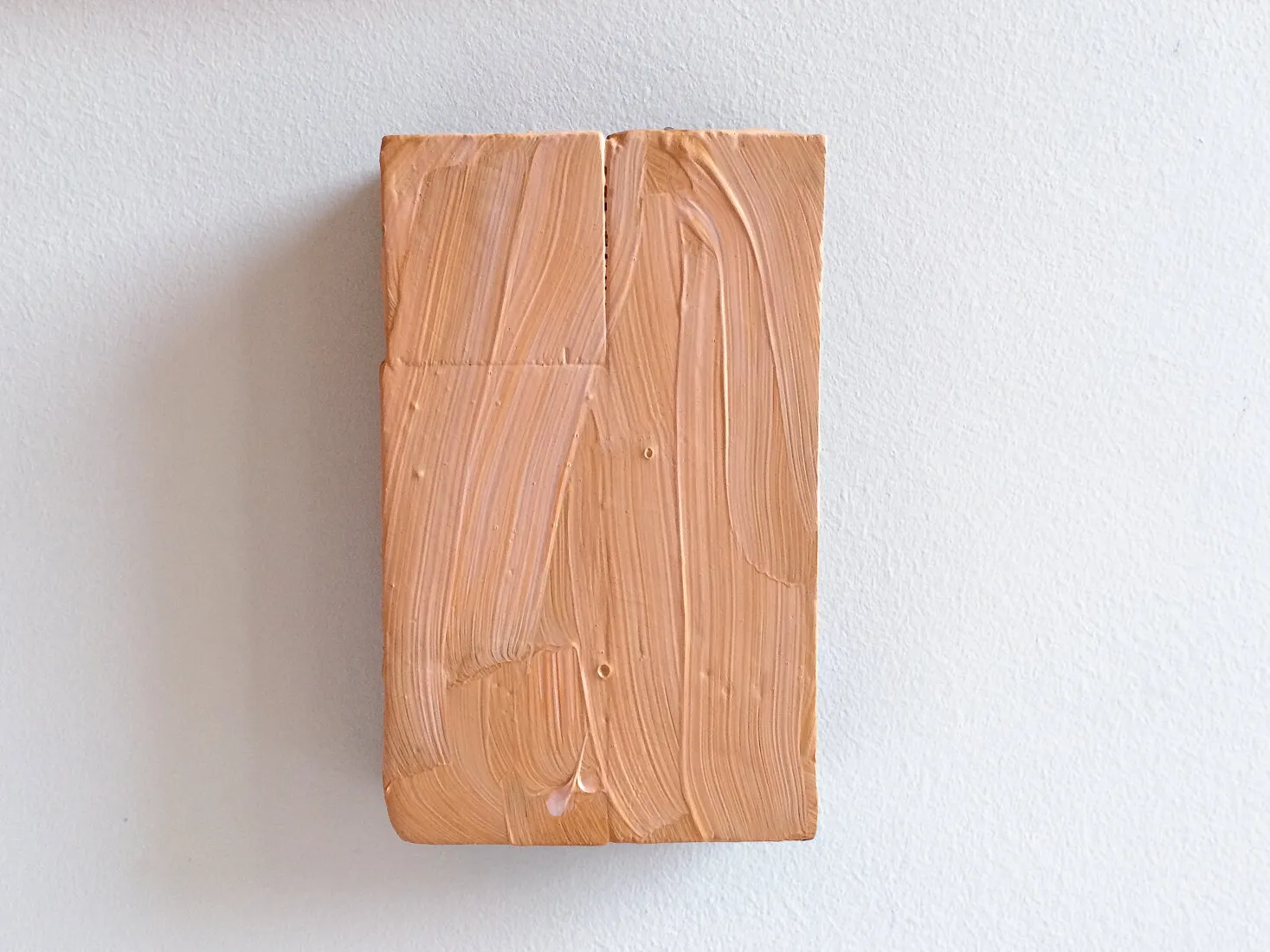 Untitled (PB), acrylic, emulsion and latex on found wood
