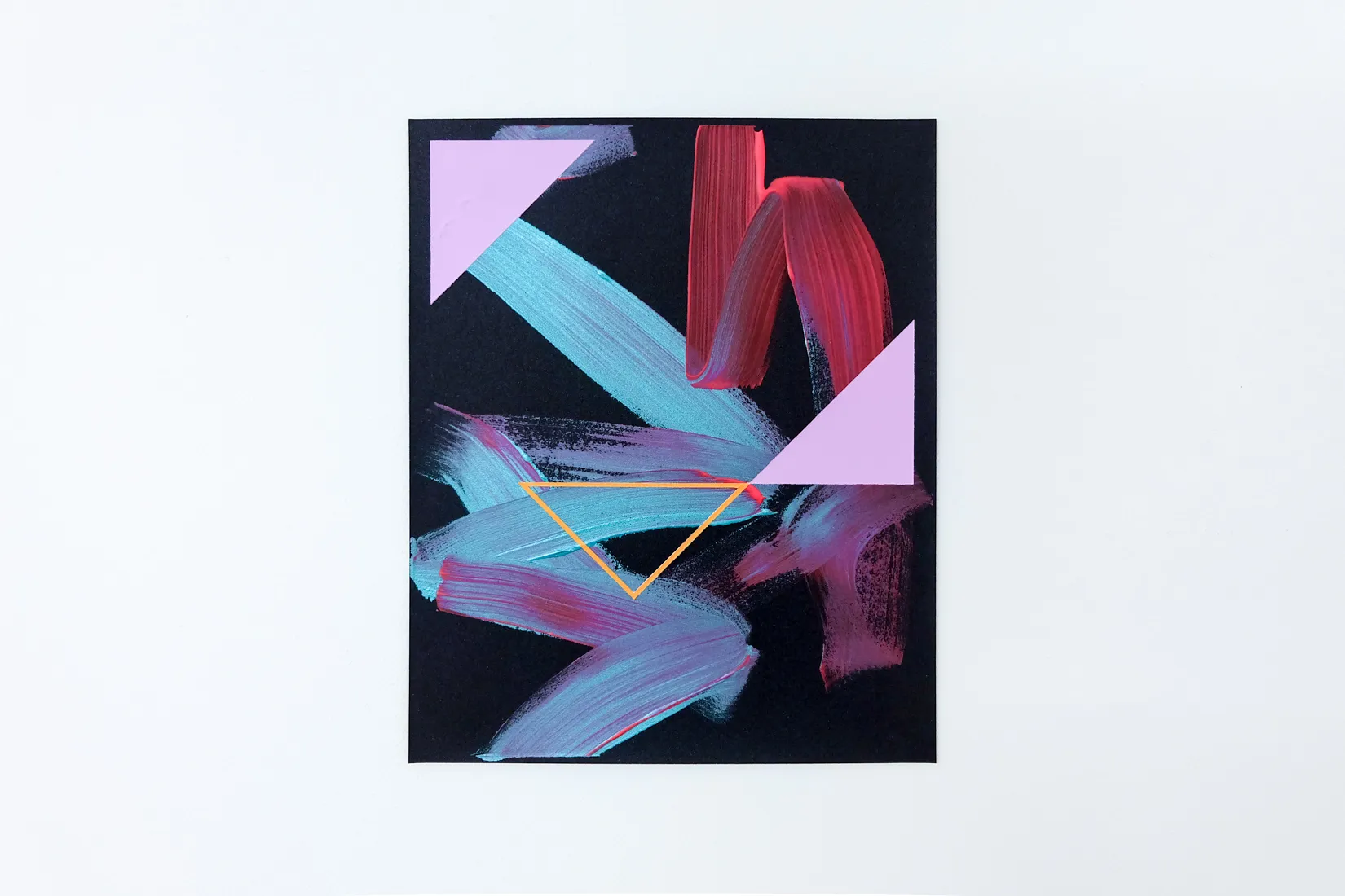 Zag, acrylic on sandpaper