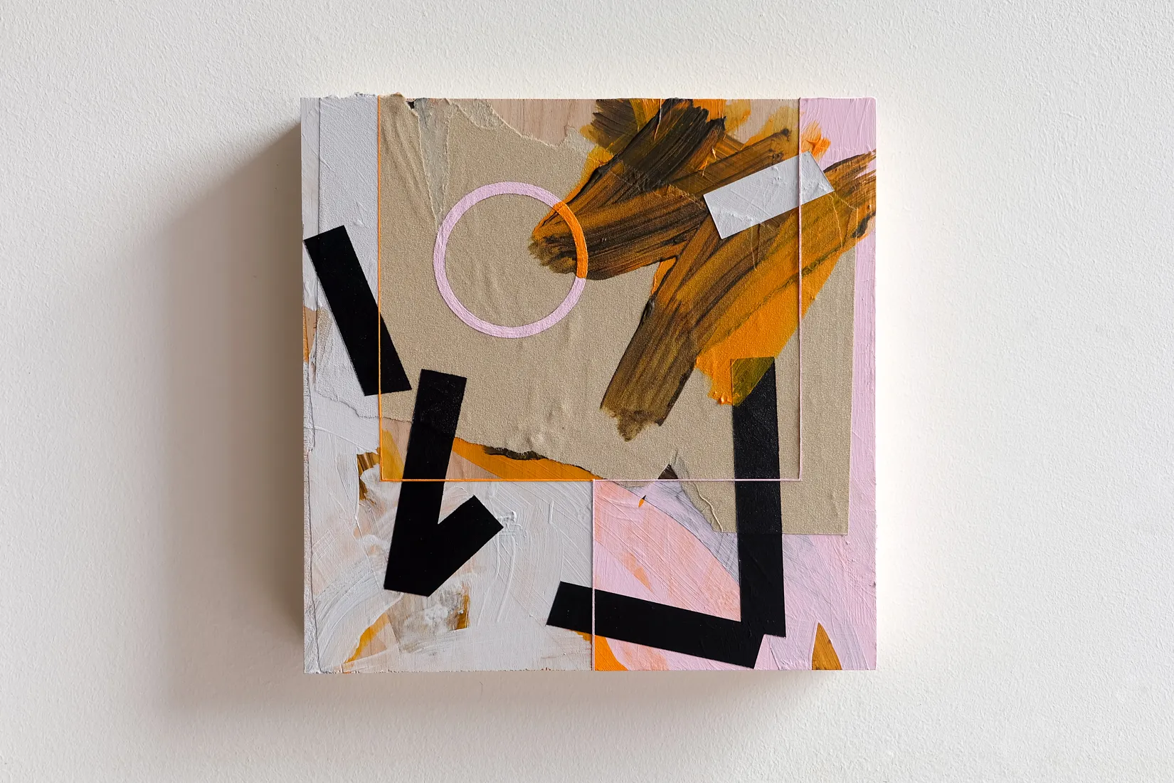 Zero Gravity, acrylic, emulsion and sandpaper on plywood
